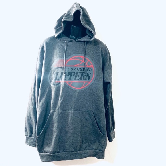 NWOT NBA Majestic LOS ANGELES CLIPPERS HOODIE SIZE 2XLT - Picture 1 of 4